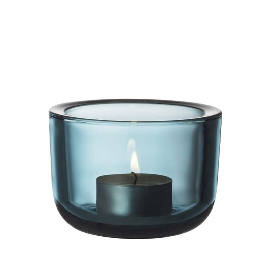 Iittala iittala valkea  candleholder 60mm seablue