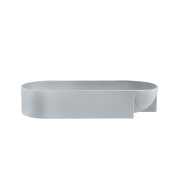 iittala Kuru cer. bowl 370x75mm light grey