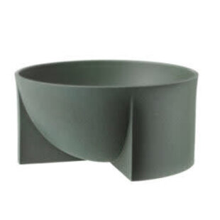 Kuru cer. bowl 240x120mm moss green