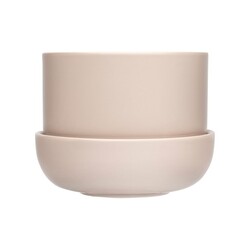 iittala nappula plant pot w.saucer beige 170x130