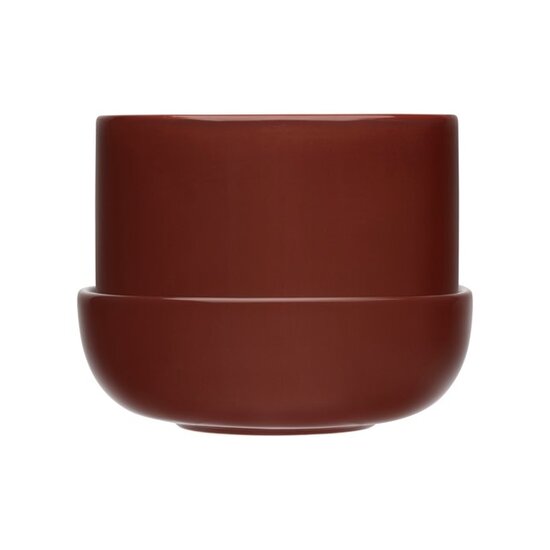 Iittala iittala nappula plant pot w.saucer brown 170x130