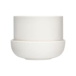 Nappula plant pot w.saucer white170x130