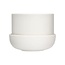 Iittala Nappula plant pot with saucer 170x130mm white