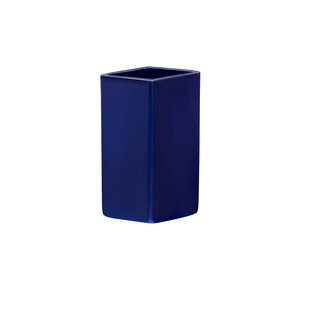 iittala Ruutu ceramic vase 180mm dark blue