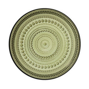 iittala kastehelmi plate 170mm moss green