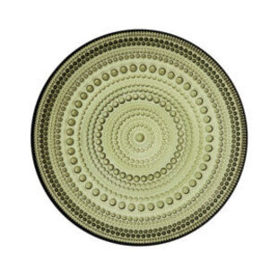 iittala kastehelmi plate 170mm moss green