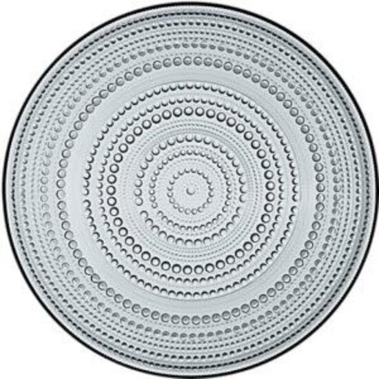 Iittala iittala kastehelmi plate 315mm dark grey