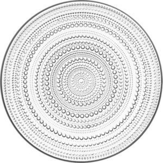 Iittala Kastehelmi plate 315mm clear