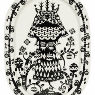 Taika serving plate 41cm oval black