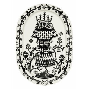 Taika serving plate 41cm oval black