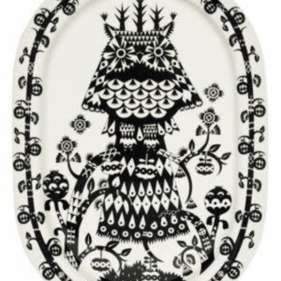 Iittala Taika serving plate 41cm oval black