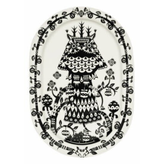 Iittala iittala taika serving plate 41cm oval black