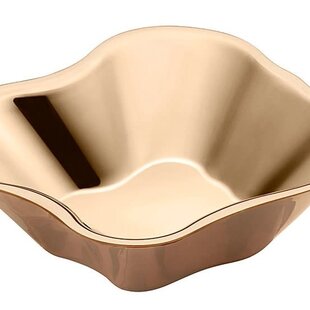 iittala alto bowl 358mm rose gold
