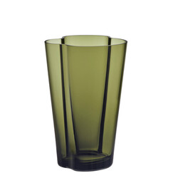 iittala aalto vase 220mm moss green