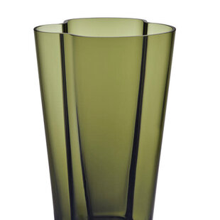 iittala aalto vase 220mm moss green