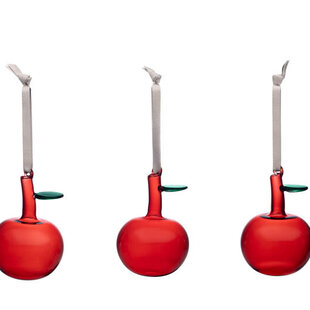 Iittala glass apple red 3set