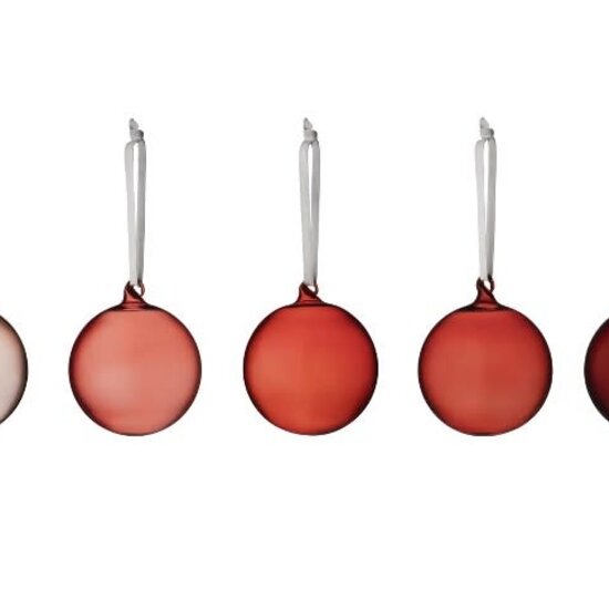 Iittala iittala glazen ballen set rood