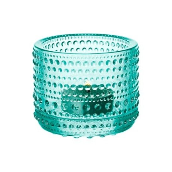 Iittala iittala kastehelmi  candleholder 64mm watergreen