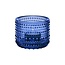 Iittala iittala kastehelmi tealight candelholder 64mm ultramarine blue