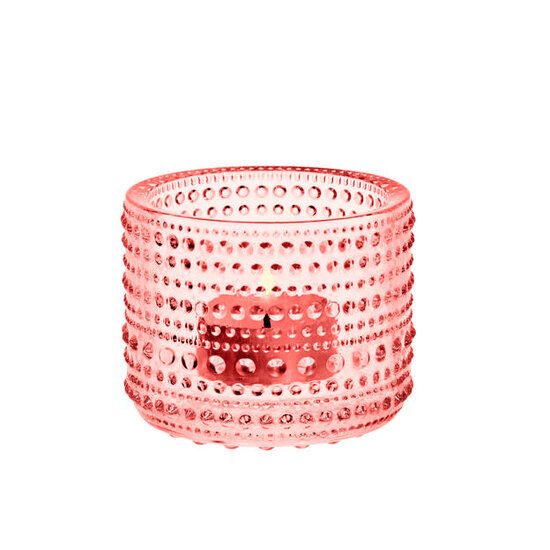 Iittala iittala kastehelmi candleholder 64mm salmonpink