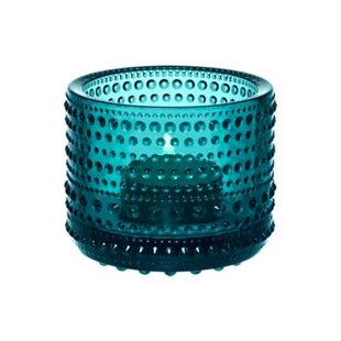 iittala kastehelmi  tealight candleholder 64mm seablue