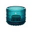 Iittala iittala kastehelmi  tealight candleholder 64mm seablue
