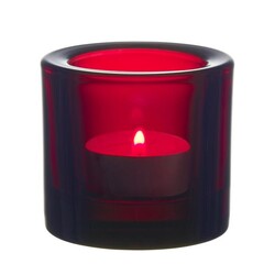 iittala kivi candleholder 60mm cranberry