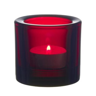 iittala kivi candleholder 60mm cranberry