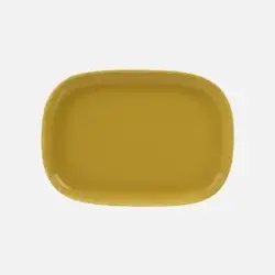 marimekko oiva serving plate yellow 32x23 cm