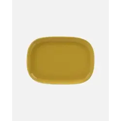 marimekko oiva serving plate yellow 32x23 cm