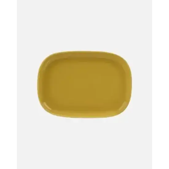 Marimekko marimekko oiva serving plate yellow 32x23 cm