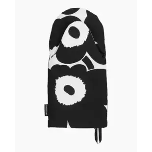 marimekko oven mitten unikko black/white