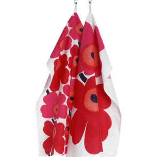 Marimekko marimekko theedoek unikko rood 2 st