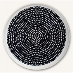 marimekko oiva plate 20 cm siirtolapuutarha black