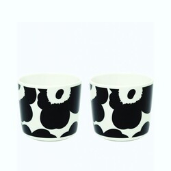 marimekko oiva coffee cup unikko zwart