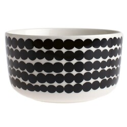marimekko oiva bowl siirtolapuutarha small dots black