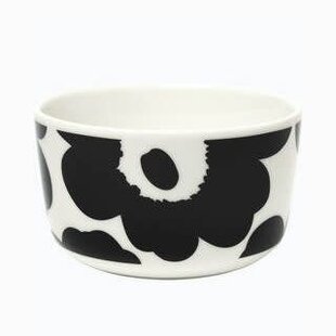 marimekko oiva bowl unikko black  2.5 dl