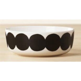 marimekko oiva bowl siirtolapuutarha black dot 4dl