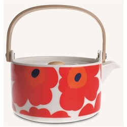marimekko oiva tea pot unikko red