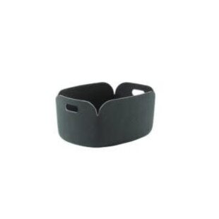 muuto restore basket dark green 35cm x 48cm x 23cm