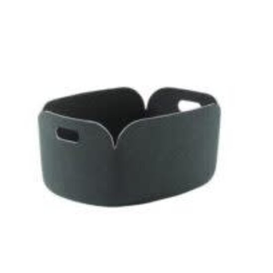 Muuto muuto restore basket dark green 35cm x 48cm x 23cm