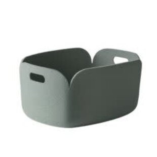 muuto restore basket dusty green 35cm x 48cm x 23cm