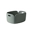 muuto muuto restore basket dusty green 35cm x 48cm x 23cm