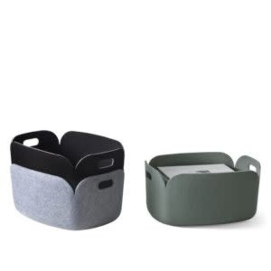 Muuto muuto restore basket grey melange 35cm x 48cm x 23cm