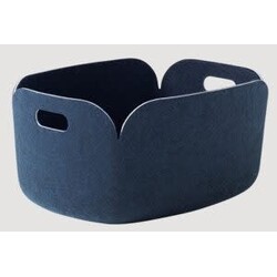 muuto restore basket midnight blue 35cm x 48cm x 23cm