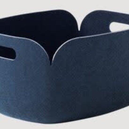 Muuto muuto restore basket midnight blue 35cm x 48cm x 23cm