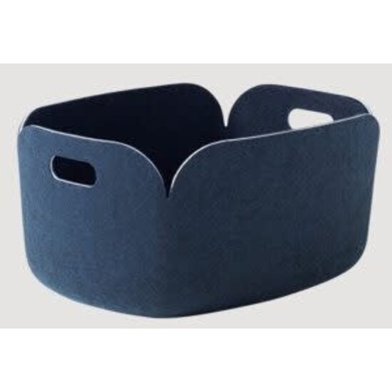 Muuto muuto restore basket midnight blue 35cm x 48cm x 23cm