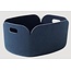 muuto muuto restore basket midnight blue 35cm x 48cm x 23cm