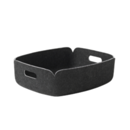 Muuto muuto restore tray black melange 32cm x 39cm x 12cm