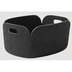 muuto restore basket black melange 35cm x 48cm x 23cm